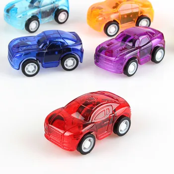 20 Adet Mini Şeffaf Geri Çekin oyuncak arabalar Parti Favor 4-8 Çocuk Doğum Günü Erkek Kız Paskalya Goodie Çanta Pinata Doldurma Oyuncak
