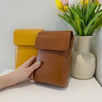 2021 Flap Crossbody Çanta Kadın Mini PU Deri Omuz Çantaları ve Çanta Kızlar Bayanlar için Telefon Basit Katı tasarımcı çantası sac