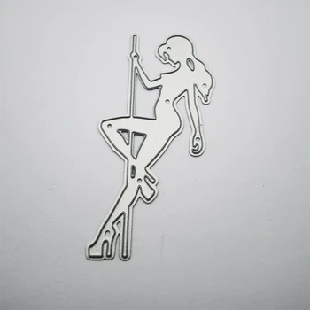 95AA Dansçı Metal Kesme Ölür Stencil DIY Scrapbooking Albümü Kağıt Kartı Şablon Kalıp Kabartma Zanaat Dekorasyon