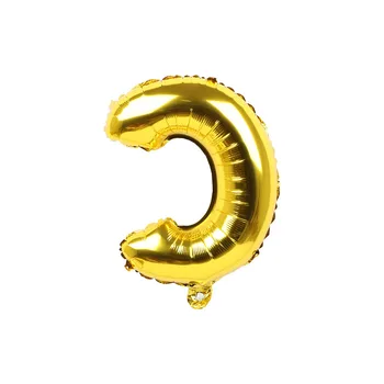 13 adet 16 inç Altın Gümüş Asmak Rus Mutlu Doğum Günü Mektup Folyo Balonlar Doğum Günü Partisi Dekorasyon Şişme Hava Globos Topu 4