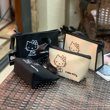 Yeni Sıcak Satış Sanrio Hello Kitty Taşınabilir Kozmetik Çantası Makyaj Çantası Yıkama Çantası Kadın Çantası Makyaj Çantası Alışveriş Kutusu Kawaii Çanta 1