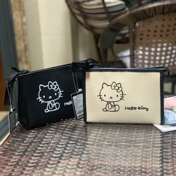 Yeni Sıcak Satış Sanrio Hello Kitty Taşınabilir Kozmetik Çantası Makyaj Çantası Yıkama Çantası Kadın Çantası Makyaj Çantası Alışveriş Kutusu Kawaii Çanta 5