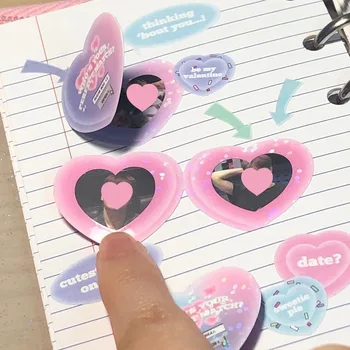 Kore Ins Sevimli Aşk Fotoğraf Çerçevesi Çıkartmalar Scrapbooking Kawaii Albümü Kart Sınır Dekoratif Sticker Ofis Malzemeleri 0