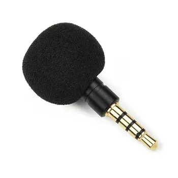 1 adet Mini Mikrofon 3.5 mm Jack Aux Mono/ Stereo Cep Telefonu Bilgisayar Dizüstü PC İçin Kaydedici 50Hz-20KHz