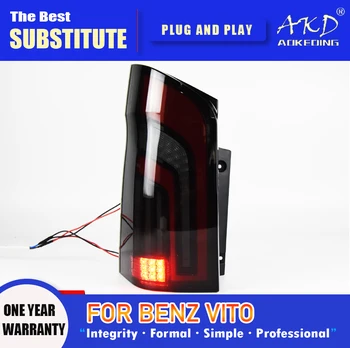 AKD Kuyruk Lambası Vito W447 led arka lambası-2020 V260 Arka Sis Fren Dönüş Sinyali Otomotiv Aksesuarları 0