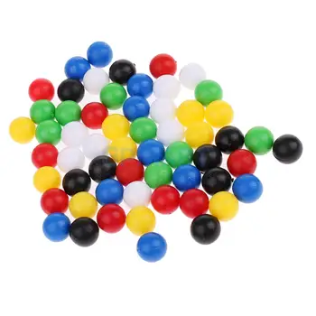 MagiDeal 60 adet/paket Renkli Plastik 1 cm Topları Bağlamak için Dört Topları Bir Çizgi Aile Oyunu Çocuk çocuk oyuncakları