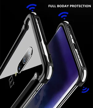 Ince Alüminyum Metal Tampon telefon kılıfı İçin Oneplus 8 Pro 7T Kılıf Zırh Darbeye Dayanıklı Paslanmaz Kapak İçin Oneplus 8 Pro 7T Arka Çapa 3