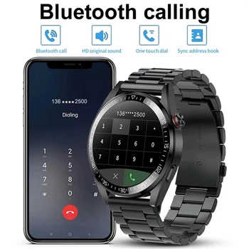 SACOSDİNG Yeni Akıllı izle Erkekler AMOLED HD Ekran Bluetooth Çağrı 8G Yerel Müzik Smartwatch Huawei Xiaomi İçin Destek TWS Kulaklık 0