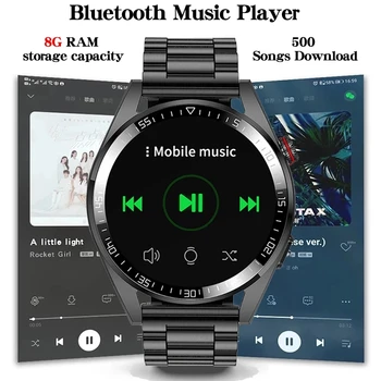 SACOSDİNG Yeni Akıllı izle Erkekler AMOLED HD Ekran Bluetooth Çağrı 8G Yerel Müzik Smartwatch Huawei Xiaomi İçin Destek TWS Kulaklık 1