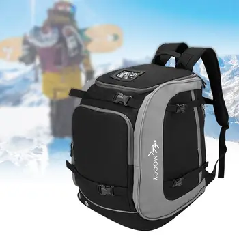 Taşınabilir 65L Kayak Sırt Çantası Büyük Kapasiteli Taşıma saklama çantası Bölmeleri Oxford Kumaş Snowboard Aksesuarları Kayak Seyahat