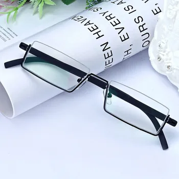 Erkekler Moda Rahat ışık Yarım Çerçeve okuma gözlüğü TR90 Reçine Katlanabilir Presbiyopik gözlük Unisex Kadınlar için okuma gözlüğü Erkekler 5
