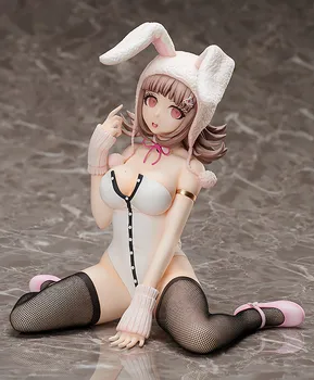 Azat Orijinal: Danganronpa Nanami Chiaki Bunny kız 21.5 cm PVC Action Figure Anime şekilli kalıp Oyuncak Koleksiyonu Bebek Hediye