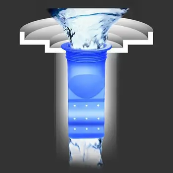 Zemin süzgeci Fiş Tuzak Sifon Lavabo Büyük Deplasman Mutfak Banyo Su Tahliye Filtresi Anti Koku Haşere Önleme Deodorantı