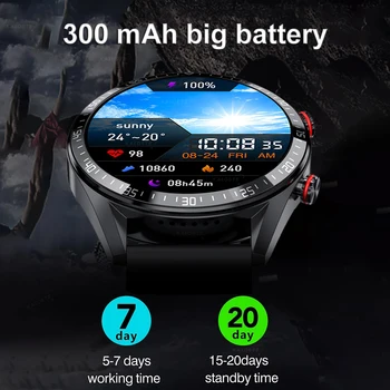 2022 Yeni 454 * 454 Ekran akıllı saat Adam izle Her Zaman Ekran Zaman Bluetooth Çağrı Yerel Müzik Smartwatch Erkekler İçin Android IOS 2