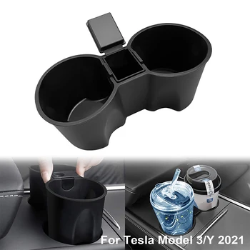 Araba Merkezi Konsol Bardak Tutucu Eklemek Tesla Modeli 3 Y 2021 2022 Araba İç Aksesuarları Merkezi Konsol Bardak Tutucu