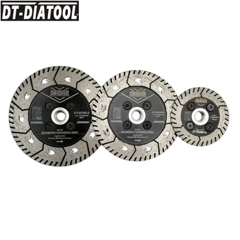 DT-DIATOOL 1 adet elmas kesim taşlama diski 75/115 / 125mm Sıcak Pres Kesici Taşlama Bileme Granit Mermer Beton Çift Testere Bıçağı 0