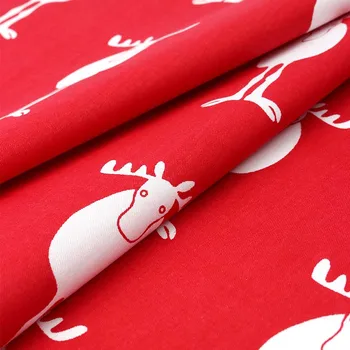 Tezahürat fiyonkları 40 * 50cm 1 adet %100 % Pamuk Noel Kumaş Noel Baba Baskılı Kumaş Levha Ev Tekstili Yamalar Giyim Dikiş Malzemesi