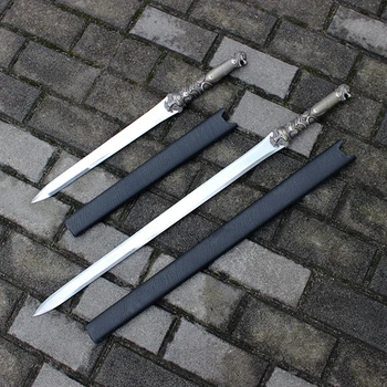 Metal Kılıç 56 cm / 75 cm 0.9 kg / 1.2 kg Tam Tang Manganez Çelik Ev Mobilyası Zarif Hediyeler Yetişkinler Yakışıklı Oyuncaklar 1
