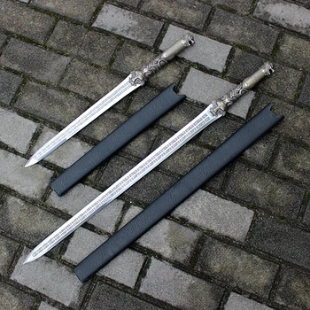 Metal Kılıç 56 cm / 75 cm 0.9 kg / 1.2 kg Tam Tang Manganez Çelik Ev Mobilyası Zarif Hediyeler Yetişkinler Yakışıklı Oyuncaklar 3