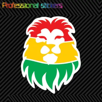 Rasta Aslan Sticker Kalıp Kesim Vinil Rastafari Afro Aslan Kafası Reggae Mary Jane Çıkartmalar Araba, RV, Dizüstü Bilgisayarlar, Motosikletler