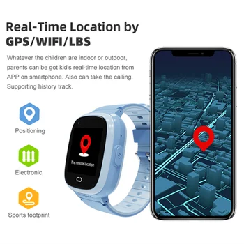 2022 GPS Smartwatch Çocuklar İçin SOS Çağrı 4G Telefon HD Kamera Spor Su Geçirmez Saatler Pembe Erkek kız akıllı saat Reloj İnteligente 4