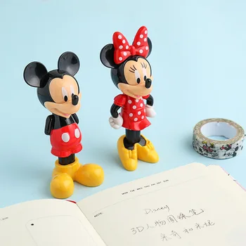 Disney Anime Mickey Minnie Karikatür Kalem Üç Boyutlu modelleme Kalem Öğrenci Çocuk Kawai Tükenmez Kalem noel hediyesi Fikir