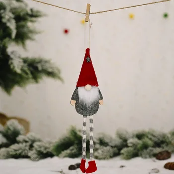Gnome Bebek Yılbaşı Kolye Ağacı Topper Asılı Yeni Yıl Süsler Dekorasyon Ev Gnome Rudolph Kolye Noel yılbaşı dekoru