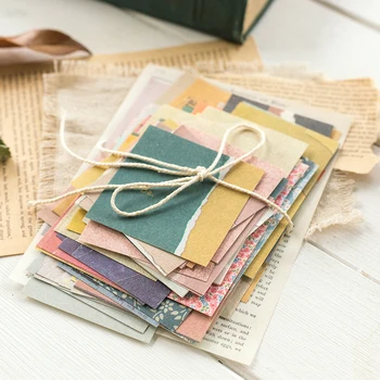 60 Adet Kağıt Paketi Romantik Vintage Çiçekli Desen Retro Kağıt Scrapbooking İçin günlük defteri Planlayıcısı Dekor malzemesi Kağıt