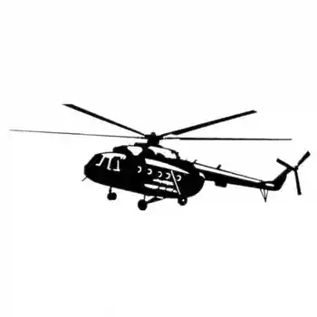 Komik Helikopter Mi-8 Uçak Araba Sticker Otomobiller Motosikletler Dış Aksesuarlar Vinil Çıkartması 3