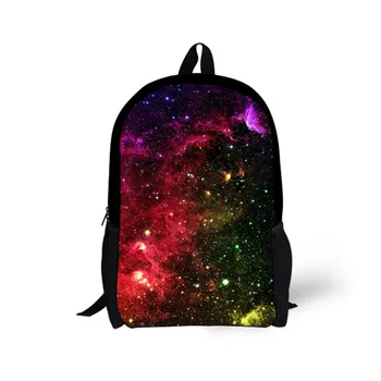 Moda Evren Uzay Baskılı gençler için sırt çantası Erkek Yıldızlı Gökyüzü Kız Okul Çantaları Çok fonksiyonlu Seyahat Çantası Mochila
