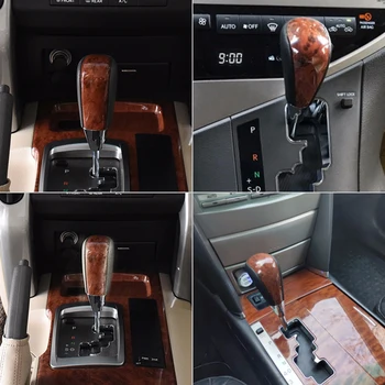 Otomatik manuel vites topuzu Sopa Kolu Kalem Shifter Hentbol Kolu Toyota Prado Lexus Hilux Taç RAV4 Servet Pu Deri