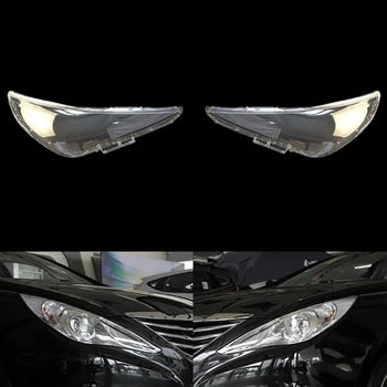 Far camı Hyundai Sonata 2011 2012 2013 için kafa işık lambası Kapağı Değiştirme Ön Araba İşık Otomatik Kabuk 0