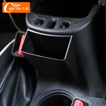 Araba Kol Dayama Yan saklama kutusu Nakit telefon aksesuarı Organizatör Konteyner Tutucu Kutusu Jeep Renegade-2020 Aksesuarları için