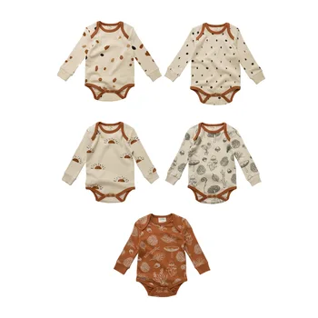 Bebek Erkek Bodysuits 2022 Yeni Sonbahar ZW Marka Bebek Kız Toddler Sevimli Uzun Kollu Tulumlar Yenidoğan pamuklu giysiler