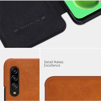 Samsung Galaxy A90 5G Nillkin Qin Deri Flip Case Ultra İnce Koruyucu Kapak