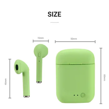 ı7Mini2 Yeni Tws Kulaklık Kablosuz Kulaklık Bluetooth 5.0 Mic İle Şarj Pod Tüm Akıllı Telefon İçin Mini Kulaklık Spor Kulaklıklar