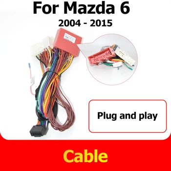 Mazda 6 2004 - için Android Güç Kablosu Kablo Demeti Araba Multimedya Oynatıcı Kafa Ünitesi