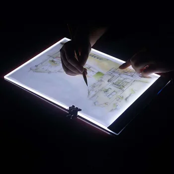 A4 LED Elmas Boyama Lightpad Tablet Ultra İnce 3.5 mm Ped için Geçerli AB / İNGİLTERE / AU / ABD / USB Fişi Nakış la casa de papel serisi 3