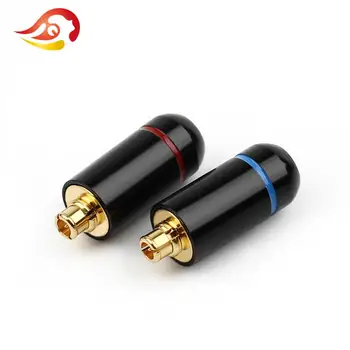 QYFANG Altın Kaplama Bakır Fiş Kulaklık Pin Metal Adaptör Kablosu Konektörü Ses Jakı UE900 SE535 SE215 W10CX W20 W30 Kulaklık
