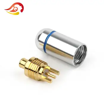 QYFANG Altın Kaplama Bakır Fiş Kulaklık Pin Metal Adaptör Kablosu Konektörü Ses Jakı UE900 SE535 SE215 W10CX W20 W30 Kulaklık 5
