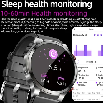 2023 EKG + PPG akıllı saat Erkekler Non İnvaziv Kan Şekeri Ölçüm Basıncı Kalp Hızı Sıcaklık Egzersiz Spor SmartWatch 1
