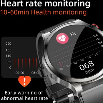 2023 EKG + PPG akıllı saat Erkekler Non İnvaziv Kan Şekeri Ölçüm Basıncı Kalp Hızı Sıcaklık Egzersiz Spor SmartWatch 2
