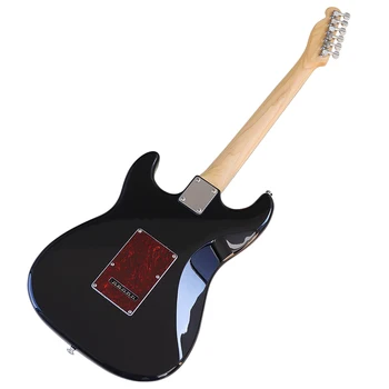 ST Elektrik Gitar 39 İnç Metalik Kırmızı Parlak Basswood Vücut 6 Dize Akçaağaç Boyun 22 Frets Elektro Gitar 3