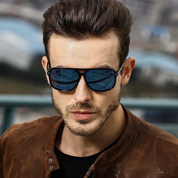 Moda Erkekler Serin Kare Stil Degrade Polarize Güneş Gözlüğü Sürüş Vintage Marka Tasarım Ucuz Gözlükleri Óculos De Sol 5