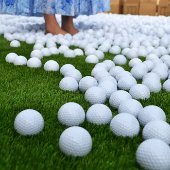 10 adet Beyaz PU Köpük Golf Topu Kapalı Açık Uygulama Eğitim Yardımları Golf Topları Açık Spor