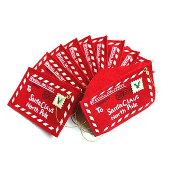 5 Adet Noel Ağacı Süsleri Noel Baba Noel Zarf Kolye DIY Ağacı Aksesuarları 2022 noel hediyesi Şeker Torbaları