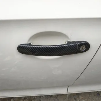 Kapı kulp kılıfı Trim Kolları için fit Kapakları Volkswagen VW Golf 4 IV MK4 A4 1J Plastik Taklit Karbon Fiber Aksesuarları