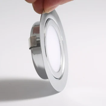 LED Ultra ince 8mm 14mm 3W 5W 7W Küçük Spot tavan lambası 12V 24V Mutfak banyo aynası Dolabı Ampul lamba ışığı Kiti
