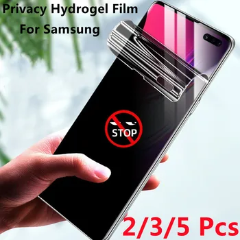 3/5/10 Adet Gizlilik Hidrojel Film Samsung Galaxy S22 S21 S20 Artı Not 9 10 20 Ultra S10 5G S9 S8 Anti Casus Ekran Koruyucu
