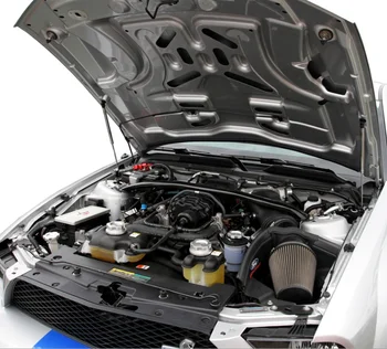 Ford Mustang 2010-için Ön Kaput Bonnet Değiştirmek Gaz Struts Asansör Şok Damperleri Emici Çubuk Prop Bar Karbon Fiber 1